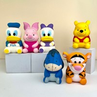 Jouets animaux mignons et colorés en PU souple avec yeux brillants, anti-stress, promotionnels, pour soulager le stress – Vente chaude