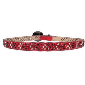 TENGMEI — <span class=keywords><strong>ceinture</strong></span> à <span class=keywords><strong>boucle</strong></span> de monde rouge strass scintillant, nouvelle collection, Western, avec grande <span class=keywords><strong>boucle</strong></span> - Product Image 6