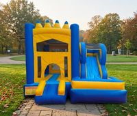 Château gonflable portable en PVC de haute qualité, taille personnalisée, pour enfants, usage commercial et extérieur, avec garantie d'un an