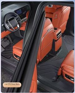Tapis de sol spéciaux en TPE pour Li Auto L6 avec surface en tapis peluche double couche - Tapis de coffre de voiture - Tapis de sol intérieur - Product Image 4