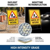 Film réfléchissant haute intensité de qualité professionnelle, imprimé sur mesure, pour signalisation routière, zone de construction, sécurité, vente en gros