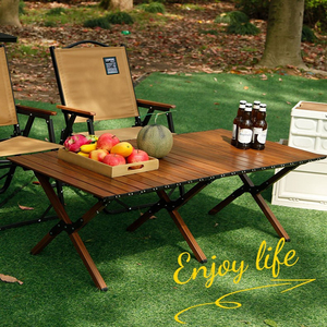Table de pique-nique week-end BBQ Camping Table pliante Camping en alliage d'aluminium léger multifonctionnel Camping Tables d'appoint - Product Image 5