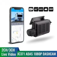 JC371 ADAS DVR Max 3, Cámara para Auto con GPS 4G, Grabación en Vivo, IA, Aplicación y PC