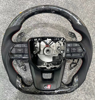 Volant en fibre de carbone forgé pour Toyota LC300 Hilux N70 Fortuner Land Cruise GR Amélioration de l'intérieur de la voiture