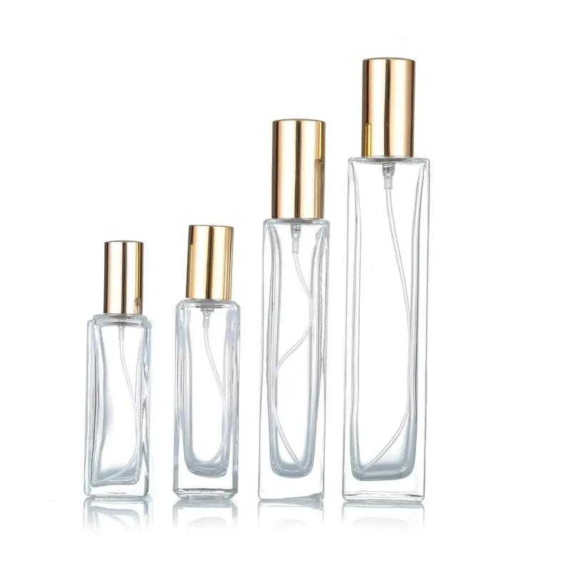 Original Square Empty Clear 100ml Fragrance Bottles Private Label Fancy Great Hot Selling Perfume Glass Bottles