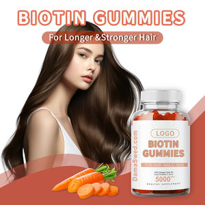 Gomitas Veganas de Biotina para el Crecimiento del Cabello, la Piel y las Uñas, con Vitamina <span class=keywords><strong>B12</strong></span>, D y Ácido Fólico, para Adultos, Uso Vegetariano, OEM/ODM Disponible - Product Image 6