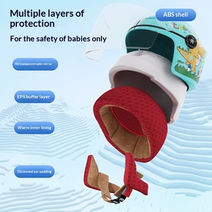 엄선된 어린이용 ABS 전기 오토바이 헬멧 DOT ECE 인증 겨울 안전 남아 여아 사계절용 - Product Image 2