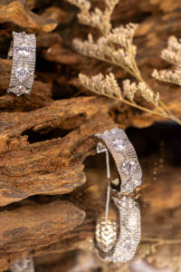 Pendentif en argent plaqué électrolytiquement en forme de C, style bohème, boucles d'oreilles pour femmes, zircon, mode haut de gamme, niche, pour les trajets quotidiens - Product Image 4