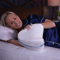 Coussin Orthopédique pour Genoux en Mousse à Mémoire de Forme, Support Respirant pour Jambes en Forme de Cœur, Lavable, Vente en Gros, Fournisseur OEM ODM