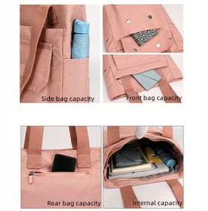 Wholesale High Quality Fashion Nylon Waterproof Hand <b>Bags</b> Large Capacity Portable <b>Shoulder</b> <b>Bag</b> for Women Casual Zipper <b>Tote</b> <b>Bag</b> - Product Image 4