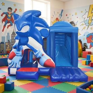 Casa de Brinco con Tobogán, Castillo Inflable para Niños, Mini Combo, Trampolín, Material de PVC, Fácil de Instalar - Product Image 3