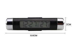 <span class=keywords><strong>Thermomètre</strong></span> numérique LCD de <span class=keywords><strong>voiture</strong></span> 2 en 1, horloge de <span class=keywords><strong>voiture</strong></span>, <span class=keywords><strong>thermomètre</strong></span> numérique rétro-éclairé, <span class=keywords><strong>thermomètre</strong></span> automobile - Product Image 5