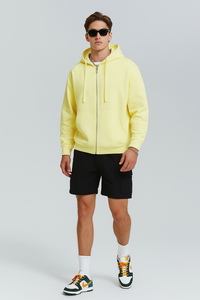 เสื้อฮู้ดกันน้ำระบายอากาศได้ดี น้ำหนัก 380 กรัม ทรงบ็อกซี่ โอเวอร์ไซส์ ใส่สบาย ผลิตจากโพลีเอสเตอร์/คอตตอน สำหรับฤดูหนาว  รับสกรีนโลโก้ตามแบบ สำหรับผู้ชาย - Product Image 4