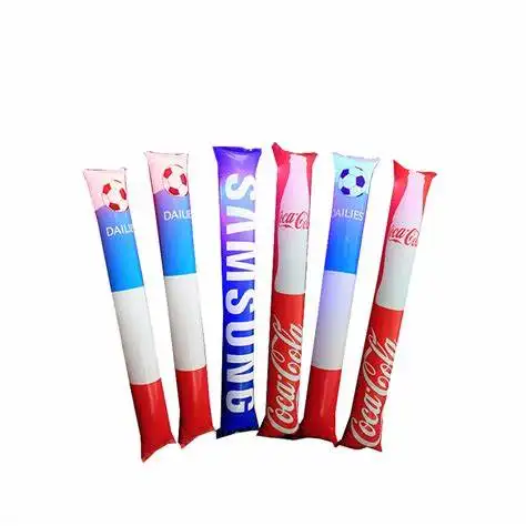Bang Bang Balloon Inflatable Cheering Thunder Stick Plastic PE Customized Logo For Sports Events
