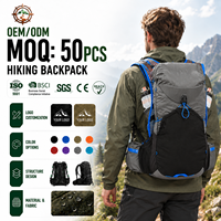 Sac de randonnée en nylon personnalisé 18L, imperméable, durable, pour la randonnée en plein air, l'escalade