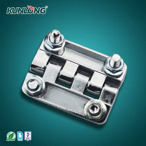 Charnière à charnière plate industrielle robuste en alliage de zinc moulé sous pression SK2-016W pour porte de panneau d'armoire électrique avec goujons filetés - Product Image 4