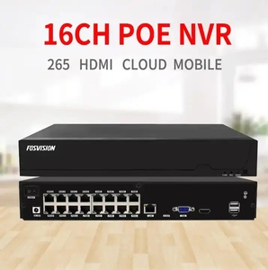 Fosvision IP PoE NVR HD chất lượng hệ thống mạng P2P 4K/8MP 16CH 16 kênh IP CCTV Camera NVR an ninh mạng Video Recorder - Product Image 5