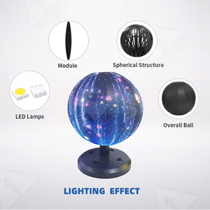 Display LED 3D a Occhio Nudo per Esterni con Dissipazione del Calore Schermo Sferico P2 0.3m Creativo Globo Terrestre Digitale LED Prima Creazione in Cina - Product Image 2