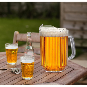 Dispensador de Bebidas Reutilizable de 30oz 56oz 60oz, Jarra de Cerveza de Plástico Transparente Irrompible con Boquilla Vertedora para Russia Abbey's <span class=keywords><strong>Jacobsen</strong></span> - Product Image 5