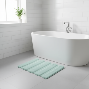 Alfombrillas de Baño Rectangulares de Algodón con Base de Goma, Alfombra de Baño Moderna y Minimalista - Product Image 2