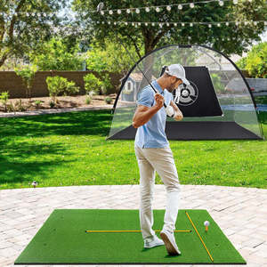Tapis d'entraînement de golf avec trous de tee, gazon artificiel, base en caoutchouc antidérapante, durable, pour intérieur et extérieur, pour practice de golf, vente en gros, OEM - Product Image 4