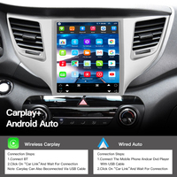 Radio para Auto STWEI para Hyundai Tucson 2015-2018, Pantalla Tesla, Reproductor Multimedia de Video, Navegación GPS, Android 13, Carplay, BT, Wifi, DSP