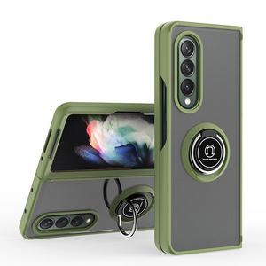 Vente chaude magnétique stan anneau Z Fold 3 4 téléphone cas pour Samsung Z <span class=keywords><strong>fold3</strong></span> fold4 cas - Product Image 5