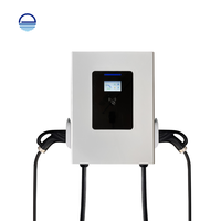 Station de recharge rapide DC intelligente pour véhicules électriques 40kW 60kW 80kW, double connecteur CCS2 CCS1 GBT NACS, avec prise en charge OCPP 1.6J, support OEM/ODM