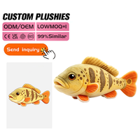 Coussin de câlin personnalisé super doux en forme de requin, en coton PP certifié EN71, adorable jouet en peluche animal marin, couleurs et tailles personnalisables