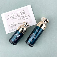Emballage cosmétique de luxe 100 ml vert foncé, flacon pompe pour lotion, flacon et pot en acrylique avec bouchon rose gold