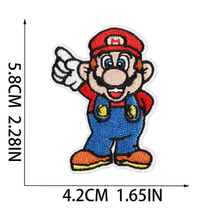 แพทช์ปัก<span class=keywords><strong>ลาย</strong></span>การ์ตูนเด็กยอดนิยมจาก Mario Factory แพทช์ลายการ์ตูนแบบกำหนดเองสำหรับรีดติด<span class=keywords><strong>เสื้อ</strong></span>ผ้า หมวก กระเป๋า - Product Image 4
