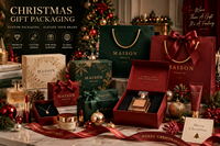 Sac de shopping en papier kraft recyclé de luxe vert pour Noël avec impression de logo personnalisé pour l'emballage de cadeaux de Noël