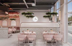 Ensembles de mobilier de restaurant populaires avec éclairage LED, vitrine en bois pour la présentation de la nourriture, pour la décoration intérieure - Product Image 2