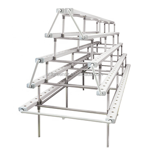 Système hydroponique NFT de type A, canal de culture en <span class=keywords><strong>PVC</strong></span> de qualité alimentaire, gouttière hydroponique économisant l'eau pour les légumes et les herbes de serre - Product Image 1
