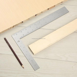 8 Inch X 12 Inch Bạc Thợ Mộc Vuông Thợ Mộc Góc Phải Cai Trị L Hình Dạng Kim Loại Vuông Thép Khung Công Cụ Đo Đo Đo - Product Image 4