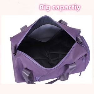 Sac de sport personnalisé avec logo, compartiment à chaussures, durable, pour gym, yoga, entraînement, week-end, nuit, sac à bandoulière, marque Fitness - Product Image 4