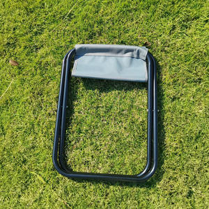 Xách tay Trọng lượng nhẹ ngoài trời cắm trại dã ngoại câu cá nướng du lịch du lịch Ghế Ghế thép gấp phân với túi lưu trữ - Product Image 6