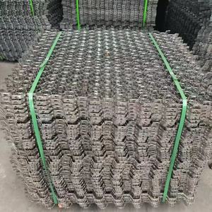 석유화학 반응기 사이클론용 내마모성 스테인리스 스틸 와이어 확장 메쉬 헥스 메쉬 OEM - Product Image 3