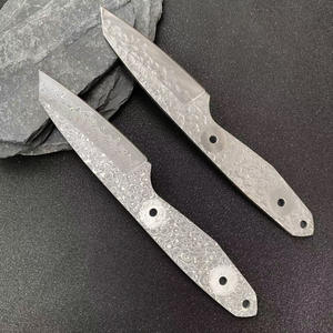 Dropshipping Shopify VG10 Damascus Steel Knife Blank DIY Semi Finished Blade For Camping <b>Fishing</b> Outdoor EDC <b>Tool</b> Making - Product Image 3