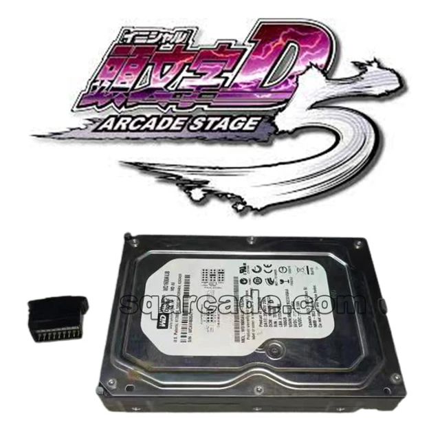 Initial D5 Arcade Stage Hdd Ssd With Dongle Original Game Hard Disk Kit for Arcade Racing Game Machine