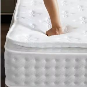 Matelas de lit en mousse à mémoire de forme en latex naturel de qualité hôtelière 5 étoiles, sortie d'usine, taille king queen, enroulable, gel de sommeil, ressorts ensachés jumeaux - Product Image 5