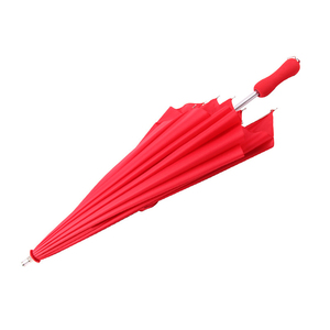 <span class=keywords><strong>Parapluie</strong></span> Souvenir de Mariage Droit Rouge en Pongee 190T, 105cm*16 baleines, <span class=keywords><strong>Forme</strong></span> Cœur, Manuel, Cadeaux d'Affaires, 16 Baleines, Tige en Alliage d'Aluminium - Product Image 4