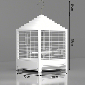 Yeni ev kuş Villa lüks kuş kafesi küçük Pet malzemeleri kuş kafesi papağan büyük yeni sıçrama geçirmez ev - Product Image 5