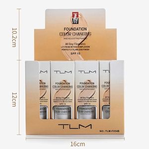 Fond de teint changeant Base de maquillage liquide couverture correcteur maquillage longue durée Sombras fond de teint <span class=keywords><strong>TLM</strong></span> 30ML couleur femme T/T - Product Image 6