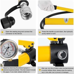 Bomba Hidráulica Manual CP-180, Bomba de Aceite Portátil de Alta Presión para Conectar Cabezales de Crimpado, Cortador de Cables, Unidad Dividida - Product Image 2