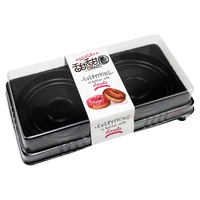 Boîte à gâteaux en plastique rectangulaire jetable de haute qualité, récipient d'emballage alimentaire recyclable à couvercle transparent pour sandwichs, autres aliments