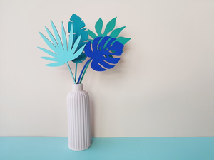 Foglie <span class=keywords><strong>di</strong></span> legno tropicali tagliate al Laser per la decorazione della scuola materna della casa Boho - Product Image 5