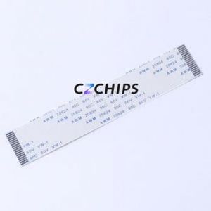 FC-1.0B-18P-100mm FFC Cable (Flexible Flat Cable) P=1mm Connector 18P 1mm 0.3mm Non-Inverting - Product Image 1