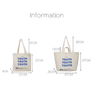 Vente en gros de sacs en toile <span class=keywords><strong>vierge</strong></span> de sublimation robuste, <span class=keywords><strong>acheter</strong></span> échantillon personnalisé en coton biologique sacs cabas calicot personnalisés avec logo - Product Image 2