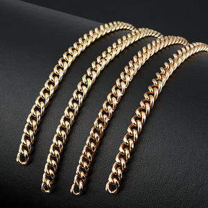 도매 핸드백 하드웨어 장식 금속 체인 가방 제작 액세서리용 금색 철 체인 - Product Image 3